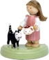 Preview: Kleines Mädchen mit schwarzer Katze, von Flade