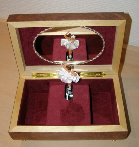 Spieldose Schmuckschatulle mit Ballerina