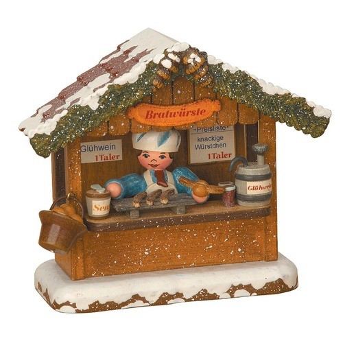 WiKi-Bratwursthäusel, elektrisch beleuchtet, 10 cm, Hubrig