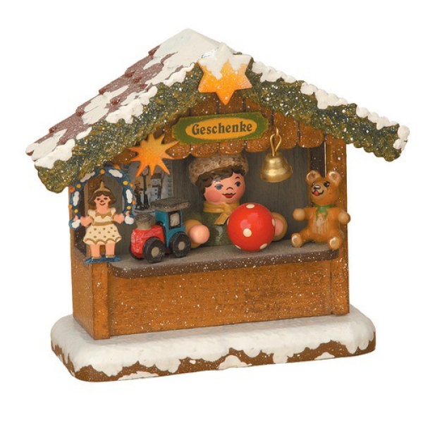 WiKi-Geschenkehäusel, elektrisch beleuchtet, 10 cm, Hubrig