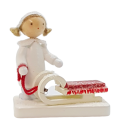 Mädchen mit Schlitten, von Flade