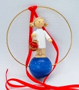 Engel mit Christbaumkugel -Flade